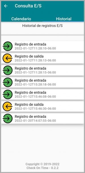 Historial Consultar E-S-V2